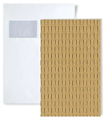 Image de 1 ÉCHANTILLON WallFace S-24955 A5 | Panneau mural RATTAN 20 Gold