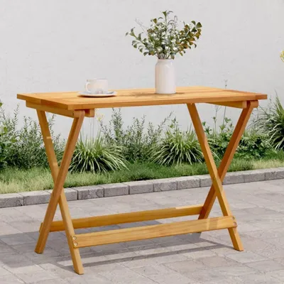 Productafbeelding van Inklapbare Tuintafel van Massief Acaciahout, 90 x 52,5 cm