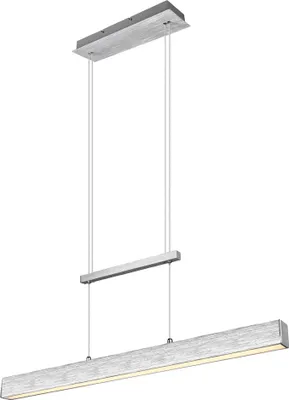 Zdjęcie produktu dla Żyrandol LED PAROS srebrny 32W Ciepła biel 3750lm metal wym:150x90x11cm IP20 RL