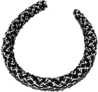 Image de Large serre-tête en maille - Vintage Chic B&W