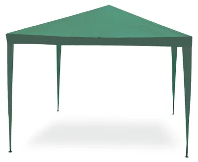 Image de Pavillon de jardin vert, dimensions 3 x 2 mètres, avec structure en acier