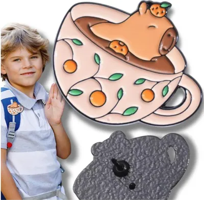 Image de Aiguille métallique-Capybara-Décoration pour chaussures, vêtements