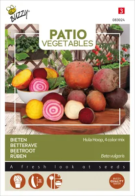 Produktbild von Buzzy Patio Veggies Rüben Hula Hoop 4 Farbenmischung Samen - Ca. 2 gr | Buzzy_083024