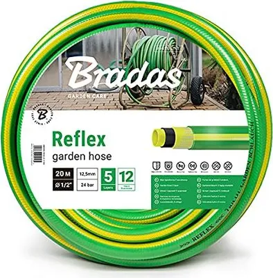 Produktbild von BRADAS Schlauch Gartenschlauch Reflex Premium 5-lagig Flexibel und Langlebig (3/4" - 25 m)