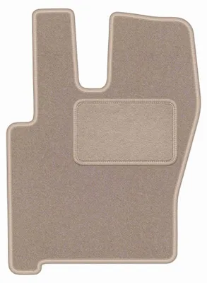 Image de Tapis conducteur en moquette pour Iveco Eurocargo II 2002-2008 (camion 120) – 1 pièce, beige, sur mesure – Wielganizator LUX
