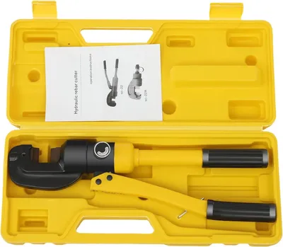 Produktbild von Hydraulischer Bewehrungs- und Stahlstangenschneider - 8 t - Handgeführt - Tragbar - Mit Werkzeugkoffer - Für Bau & Elektro