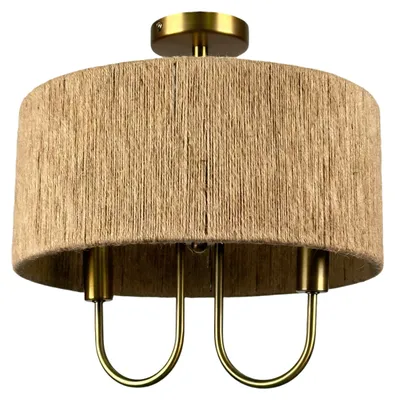 Productafbeelding van Relaxdays, vloerlamp met twee lampen, goud-lichtbruin