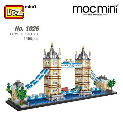 Image de Maquette architecturale en mini-blocs du Tower Bridge de Londres