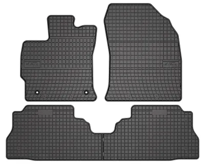 Image de Tapis de sol en caoutchouc pour Toyota Prius III Plus 2011-2015 (hayon) – 4 pièces, noirs, sur mesure