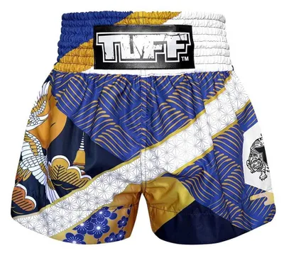 Immagine prodotto di Pantaloncini da Muay Thai - Pantaloncini da kickboxing tradizionali - Blu