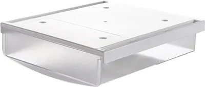 Produktbild von Unter Schreibtischschublade befestigbare versteckte selbstklebende Kunststoffstäbe auf Schubladen unter Schreibtisch Organizer Office Supplies-Weiß