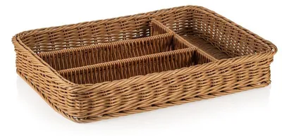 Zdjęcie produktu dla Koszyk na sztućce 40 x 30 x 6,5 cm, beżowy