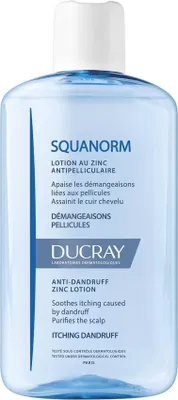 Zdjęcie produktu dla Ducray Squanorm Płyn przeciw łupieżowi z cynkiem, 200 ml