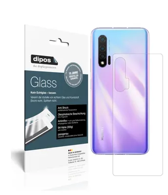 Produktbild von 2x Schutzfolie für Huawei nova 6 5G Rückseite matt - Anti-Shock 9H Folie dipos Glass Kunststoffglas