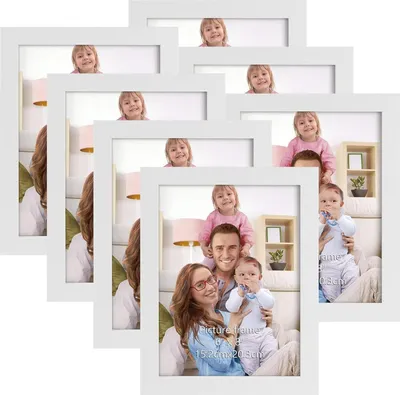 Zdjęcie produktu dla Ramka na zdjęcia zestaw 7 15x20cm biała do zdjęć kolaż ramka ścienna na stół