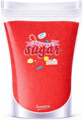 Produktbild von Dekorzucker Zucker Rot 100 g für Torten, Zuckerwatte und Popcorn