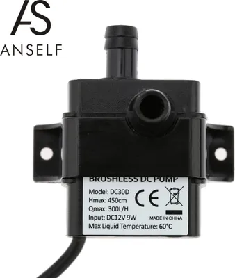 Obrázek produktu pro Samostatné ultra tiché mini DC12V 9W mikro bezkartáčové vodní olejové čerpadlo vodotěsné ponorné akvárium akvárium cirkulace 300L / H Lift 450cm