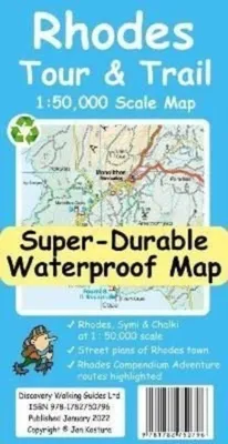 Produktbild von Rhodes Tour and Trail Map