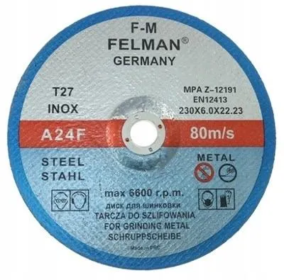 Produktbild von Felman Schleifscheibe für Metall 230 x 6 mm