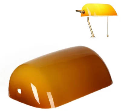 Imagen del producto de Pantalla de repuesto de vidrio para lámparas de escritorio y lámparas de mesa