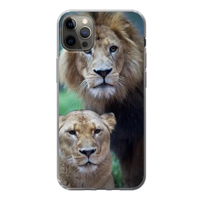 Produktbild von MuchoWow® Handyhülle Schutzhülle Hülle für iPhone 13 Pro Max Porträt - Löwe Silikon Softcase Handy Hülle - Mobiltelefon