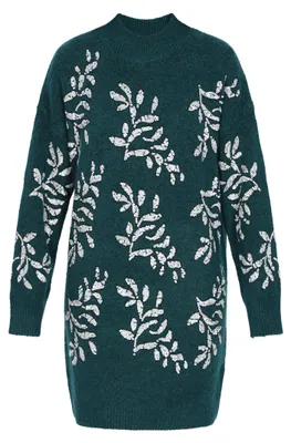 Produktbild von Jeona damen kleid - dunkelgrün, XS/S
