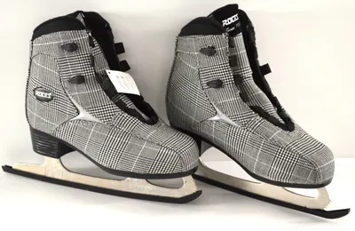 Image de Roces Patins à glace pour dames Brits, Check Black-Whitesilver, 36, 450557-003