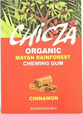 Zdjęcie produktu dla GUMA DO ŻUCIA O SMAKU CYNAMONU (BIODEGRADOWALNA)30 g - CHICZA