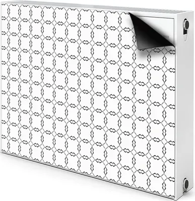 Produktbild von Magnet Heizung Verkleidung Abdeckung Heizung Heizkörperabdeckung 110x60 cm  - Wellig, Räder