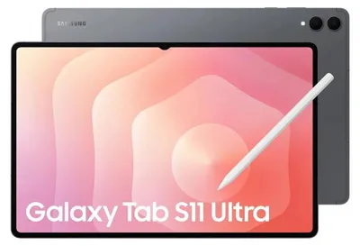 Produktbild von Samsung Galaxy Tab S11 Ultra, 37,1 cm (14.6"), 2960 x 1848 Pixel, 256 GB, 12 GB, 692 g, Grau