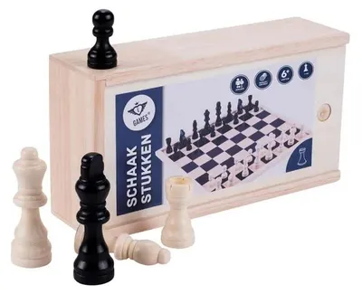 Produktbild von Longfield Games 150000, Schachfiguren, Schwarz, Holz, 32 Stück(e)
