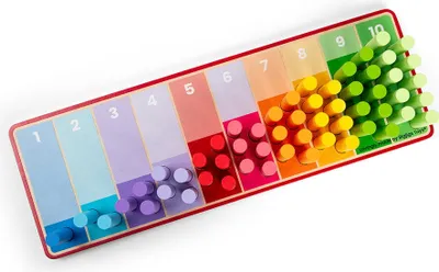 Zdjęcie produktu dla Zestaw drewnianych patyczków do liczenia - Tęcza