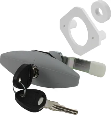 Immagine prodotto di STS Serratura a pressione per flap Ellipse grande flap di servizio caravan camper roulotte barca grigio