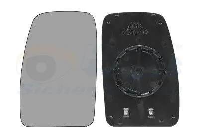 Produktbild von VAN WEZEL Spiegelglas Außenspiegel Links für RENAULT MASTER III Kasten (FV) Konvex Beheizbar 4387837