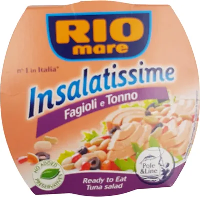 Produktbild von Rio Mare Insalatissime fagioli e tonno Mischung aus Bohnen und Thunfisch 160g