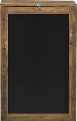 Produktbild von [en.casa] Klappschreibtisch Schreibtisch zum Ausklappen Wandklapptisch mit Tafel und Pinnwand Holzfarben