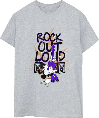 Produktbild von Disney - "Rock Out Loud" T-Shirt für Damen BI39096 (M) (Grau)