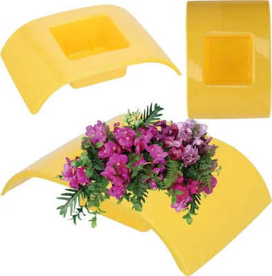 Produktbild von Übertopf für Ikebana-Arrangements - Blumentopf - Klein - Gelb