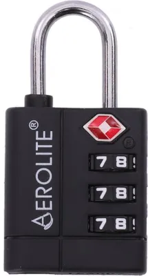 Produktbild von TSA-Code Vorhängeschloss AEROLITE - schwarz