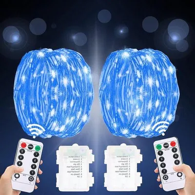 Zdjęcie produktu dla Niebieska girlanda świetlna LED 5M, 50 diod LED, na choinkę