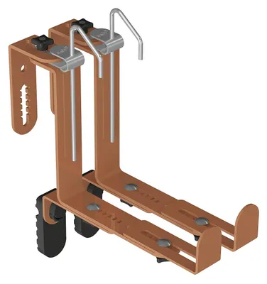 Zdjęcie produktu dla Pojemnik na kwiaty geli TYPE U metal 20 x 6.5 cm terakota