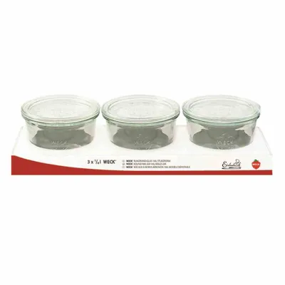 Immagine prodotto di Weck Einkochgläser 250ml 3 Stk Rundrand Sturzform Einweckgläser Dessertgläser