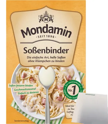 Produktbild von Mondamin Saucenbinder hell (250g Packung) + usy Block