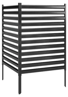 Obrázek produktu pro Kovové zahradní plotové panely, 91 x 152 cm, černé, balení po 2 kusech