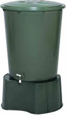 Produktbild von Regentonne 510l rund mit Deckel und Hahn