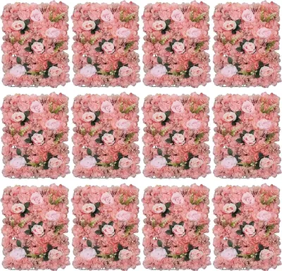 Produktbild von Blumenpaneele, Seidenstoff, vielseitige Innendekoration, Rosa