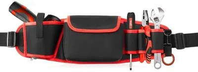 Obrázek produktu pro Taška na nářadí pro elektrikáře – multifunkční taška – 57 × 16 cm – červená