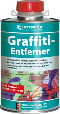 Produktbild von HOTREGA Graffiti Entferner 1 L Dose - Spezial-Gel zur Entfernung von Spraylacken