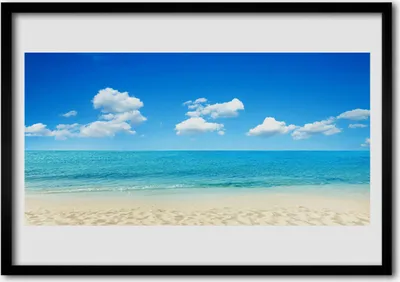 Produktbild von Bild 100x70 MDF-Rahmen Wandkunst Sea Blue Sky