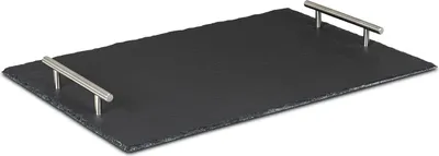 Produktbild von Tablett Schiefer 40x30cm Serviertablett Servierplatte Rechteckig Deko Tischdeko